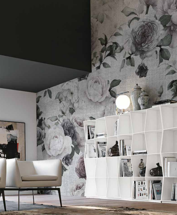 Papier peint roses