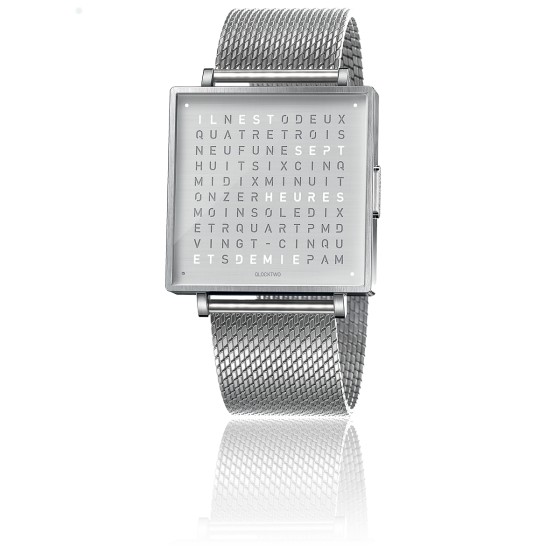 Qlocktwo W39 Fine Steel