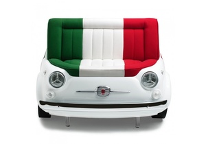 [ITA500] Divano Fiat 500 Drapeau Italie