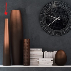 [Q344/5] Vase Vulcano céramique cuivré