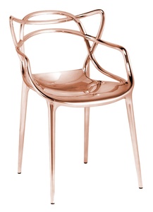 Chaise Masters métallisée